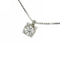 Halskette Mirco Visconti Dame Punto Luce 4 Punte in Weißgold Diamante HP23 - HP23